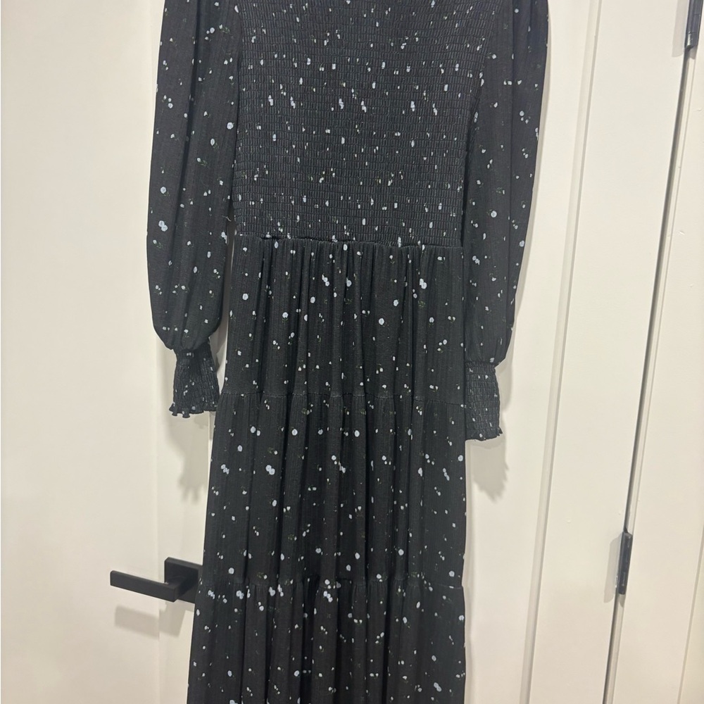 Blank NYC Black and White Floral Maxi Dress